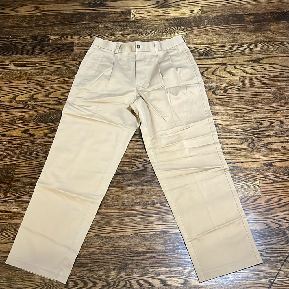 Nordstrom Mens Rack Beige Slacks, Size 32x30 smart care Business Casual